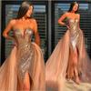 2025 Spring/Summer European & American Sexy Slit Dress - Chest Wrap & Metallic Print