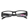 + 1.00- + 3.00 Черные очки для чтения Женщины Мужчины Популярная оправа Прозрачные линзы
