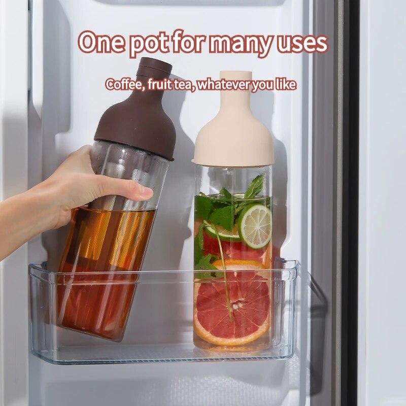 Кофейник для холодного завариванияКофейник для эспрессоСтеклянный графинФильтр-кофейник для заваривания льдаЧайникФильтр для бариста и двойного назначенияКофейные принадлежности 1000 мл