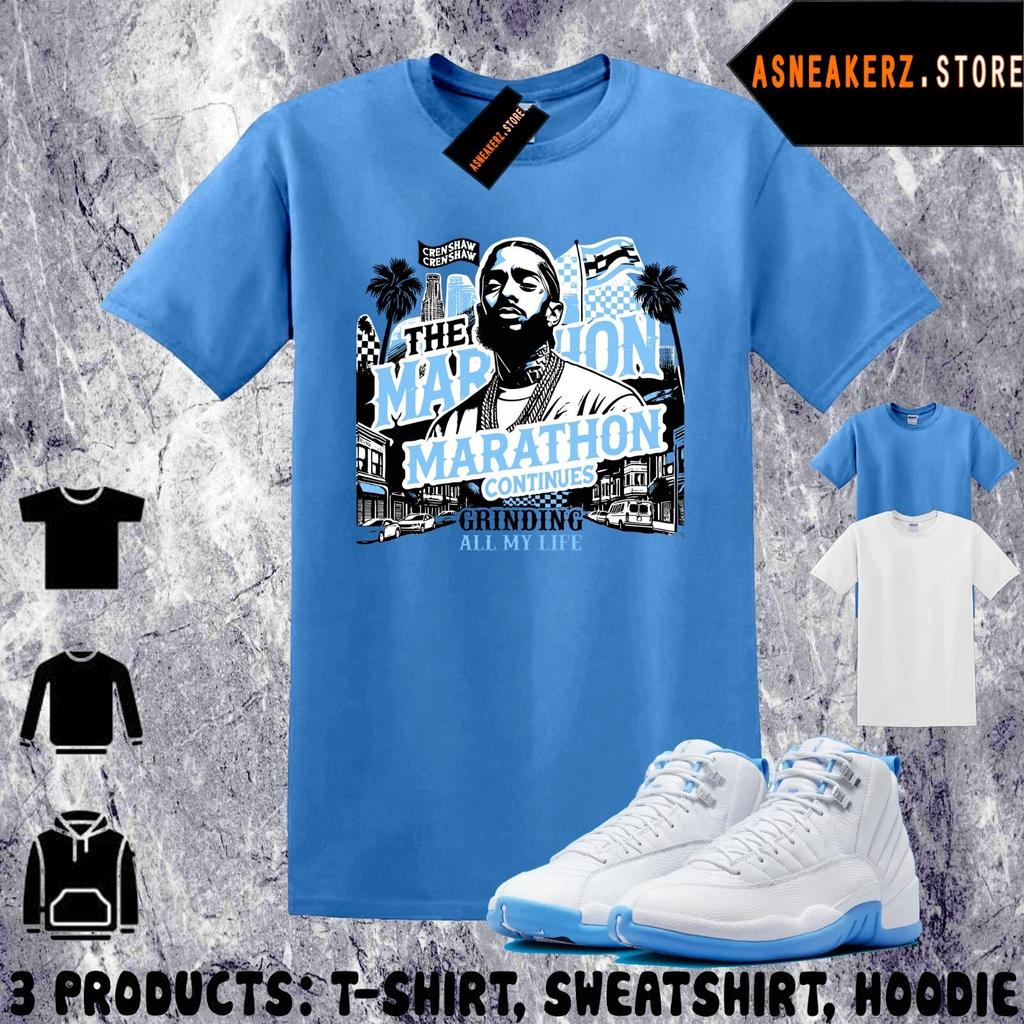 Футболка в тон AJ 12 Melo 2025 Для сочетания с кроссовками Футболка Nipsey Hussle