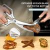 Kitchen Scissors Stainless Steel Sharp Silver Meat Scissors Heavy Duty Poultry Shears For Food Chicken Bones and Turkey5