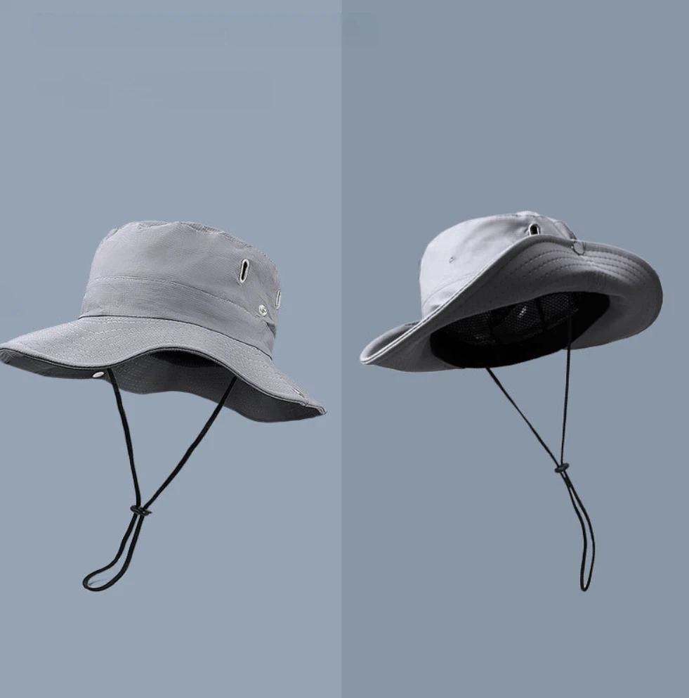 Bucket Hat With Neck Cover, Sun Protection Wide-Brim Hat, Breathable And Foldable Fishing Hat, Unisex, For Outdoor Hiking, Beach, And Camping
