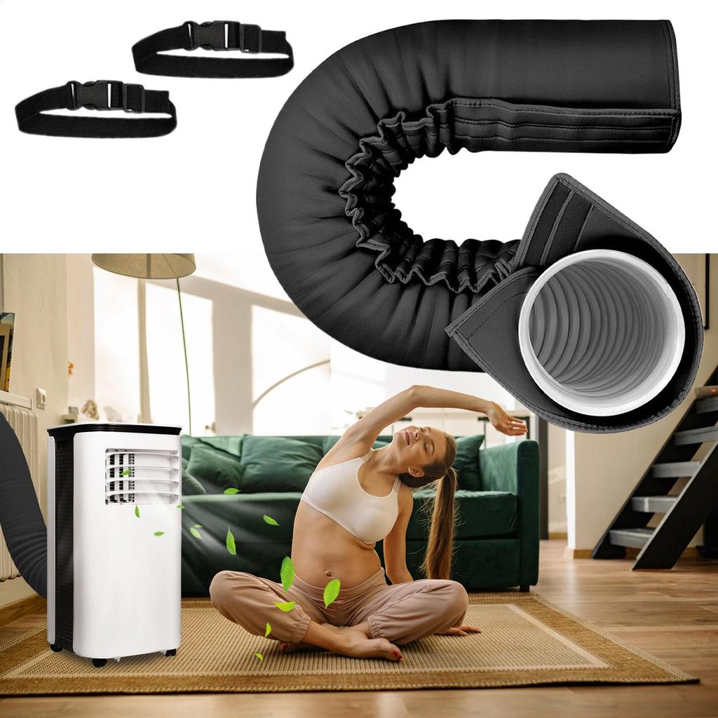 Foldable Insulated Wrap Ac Exhaust Hose Air Conditioner Hose Insulation DustproofInsulation Cover For Home Office Rv Commercial