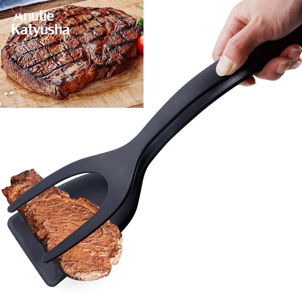 1Pc 2 In 1 Multifunction Non-Stick Fried Eggs Turners Silicone Shovel Kitchen Utensils Cooking Tools