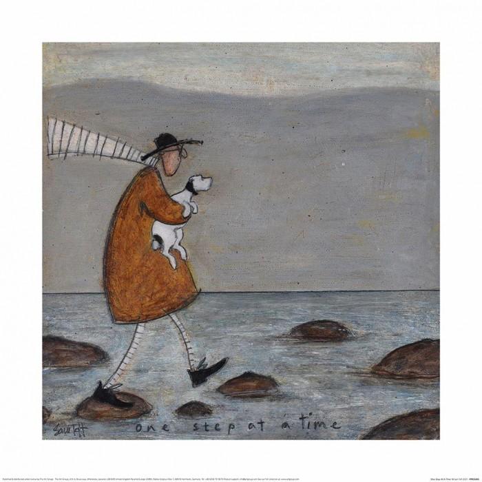 Sam Toft Настенное искусство «Шаг за раз»
