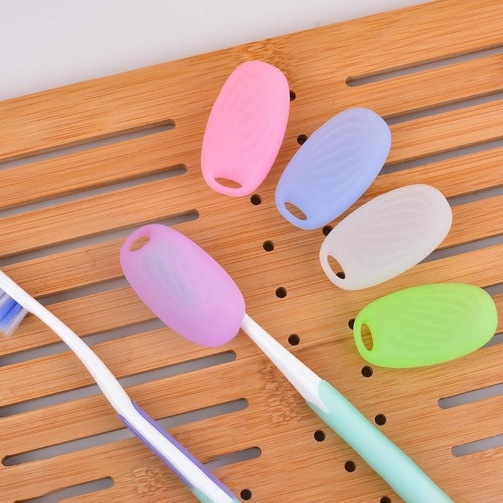 6Pcs Waterproof Silicone Toothbrush Covers Breathable Toothbrush Head Cover  Hiking