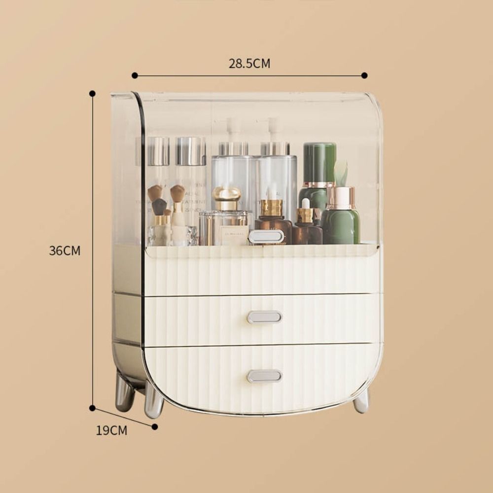 Waterproof Cosmetic Storage Box Transparent Lipstick Storage Rack New Makeup Organizer Bathroom