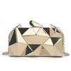 Women's Handbag Bags for Women Clutches Fashion Geometric Mini Party Evening Purse Crossbody Shoulder Bag Gold Box Clutch