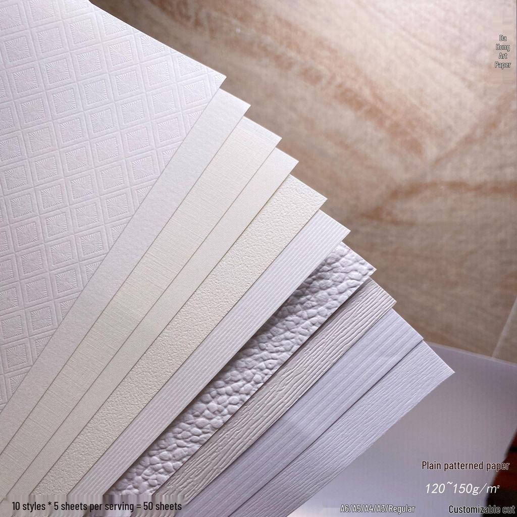 120g A5 Textured Blank Paper for Printing: Ideal for Manuals, Contracts, Thank You Letters, and Menus.