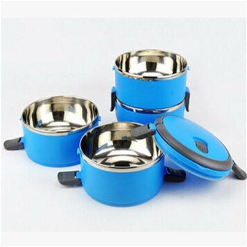 Изолированный ланч-бокс из нержавеющей стали 1 ярус, герметичный, сохраняет еду горячей/холодной