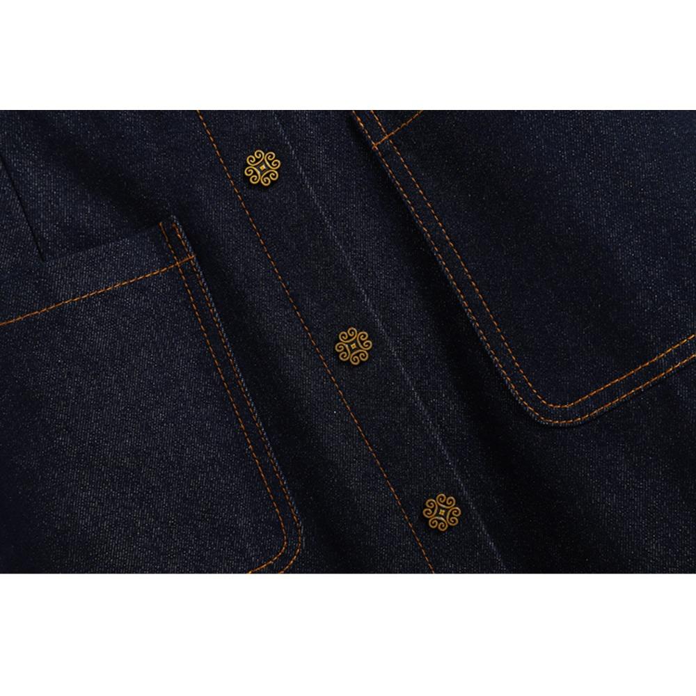 DIMANAF 2025 Эластичные джинсовые юбки больших размеров Женские А-силуэта Модная свободная юбка с высокой талией Винтажная макси