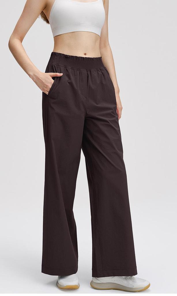 Женские облегающие быстросохнущие спортивные брюки Lulu с высокой талией и широкими штанинами для йоги и бега