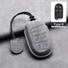 Leather Car Key Case Cover Shell For Jeep Chrysler 300 200 Dodge Charger Grand Cherokee Wrangler Compass Renegade For Fiat 500X