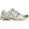 Asics Gel Nimbus 9 White Pure Silver Unisex Sneakers 1201A424-106