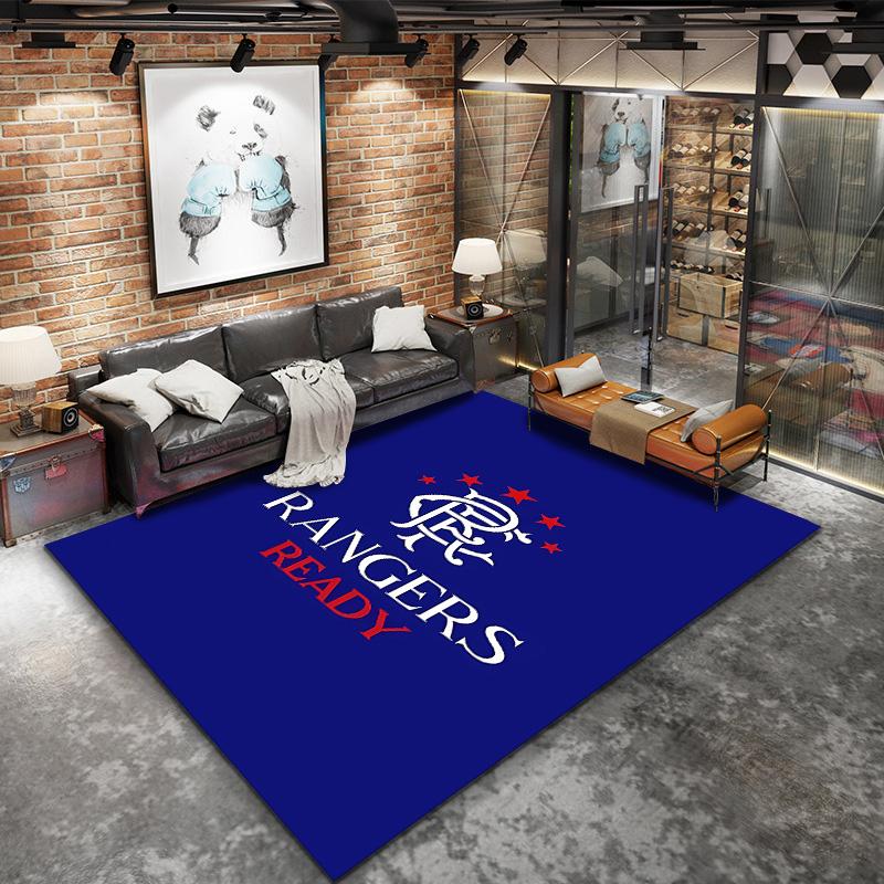 Rangers Fc Carpet Rug For Living Room Bedroom Home Sofa Decoration Kids Play Nonslip Floor Mat