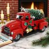 Christmas Ornament Retro Car Model Xmas Tree Bell Decor Anti-Rust Paint Surface Home Office Decoration