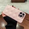 Чехол для телефона с покрытием из PU-кожи с клетчатым рисунком для iPhone 16 Plus и Pro Max