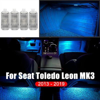 Для Seat Toledo Leon MK3 2013 2014 2015 2016 2017 2018 2019 Автомобильный фонарь для ног, атмосферное освещение, аксессуары для украшения интерьера