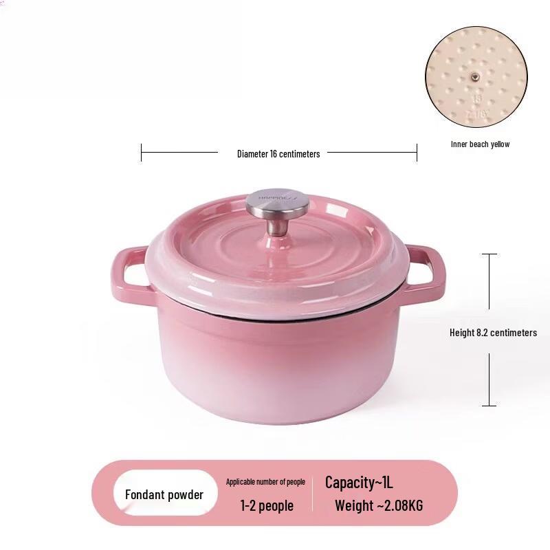 Cast Iron Enamel Stew Pot
