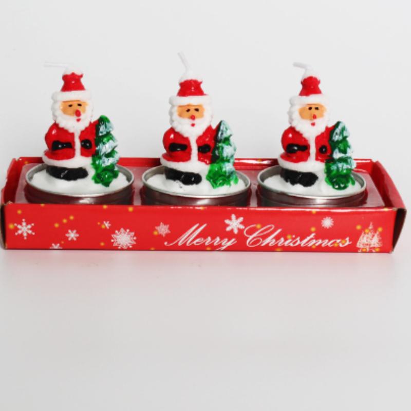3pcs Creative Christmas Snowman Gingerbread Man Christmas Candle Aromatherapy Gift Set Home Decoration Handmade Birthday Gifts