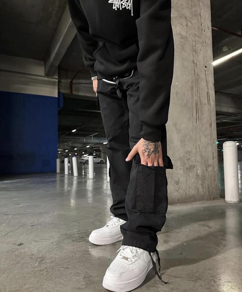 24S Alcatraz Unisex Multi-Pocket Elastic Casual High Street Комбинезон