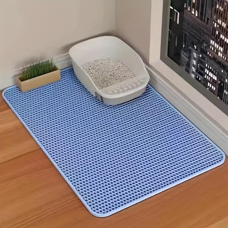 [Waterproof Cat Litter Mat] Odor Control, Waterproof Cat Litter Mat | Beautiful Honeycomb Cat Litter Box Catcher Pad, Double Layer, Urine Waterproof