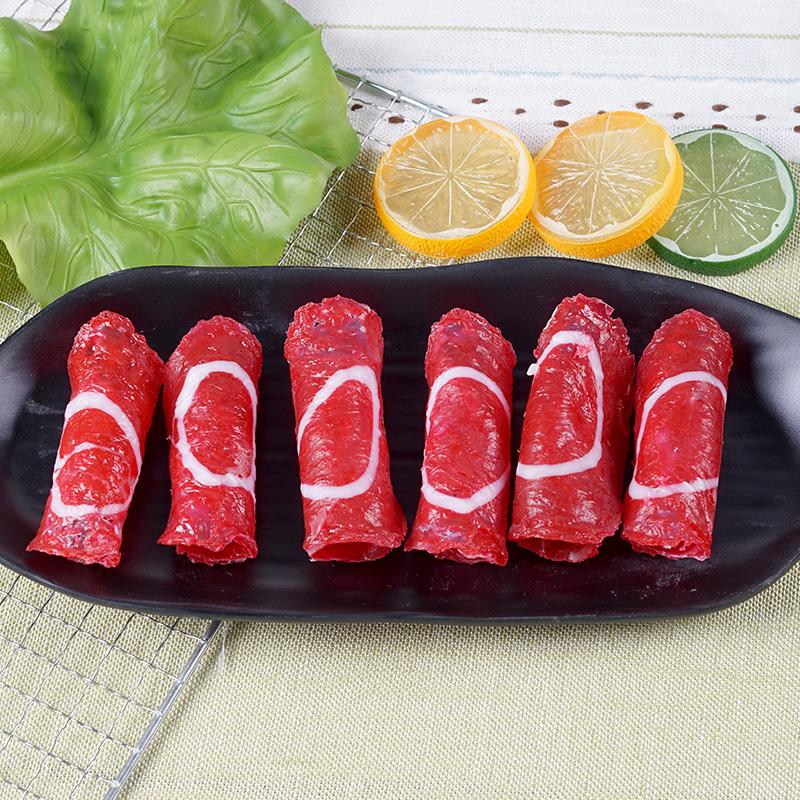 Имитация говяжьего рулета, рулетов из баранины, искусственная еда, горячее блюдо, витрина, модель, декор, реквизит для фотосъемки, детская игрушка, 8 шт./лот