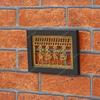 Винтажная латунная рама Dhokra Art – Ручная работа, tribal настенное панно | Этнический индийский металлический настенный декор для гостиной, дома
