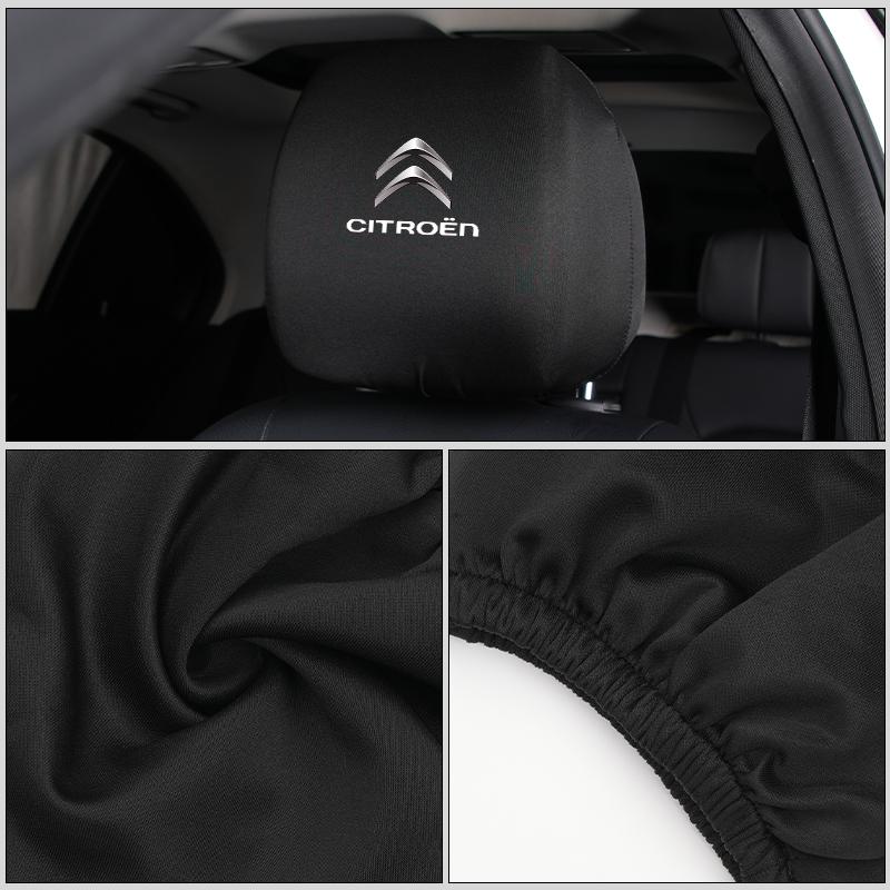 Чехол на подголовник автомобиля Мягкий чехол на подголовник сиденья Чехол на подголовник автомобиля Пылезащитный чехол для Citroen C4 C3 C5 C1 C2 Berlingo Celysee