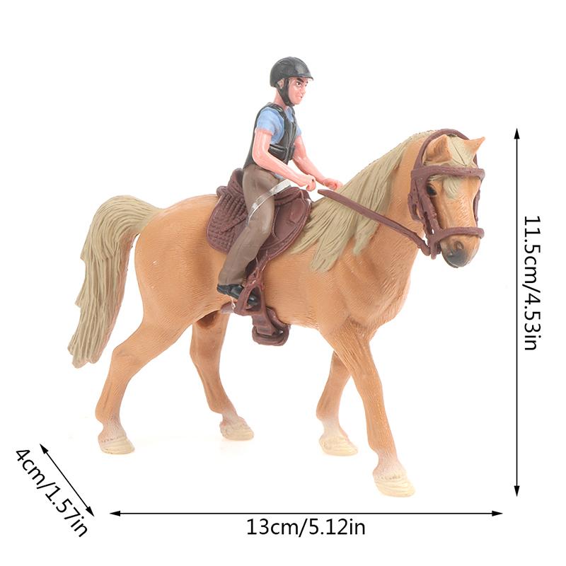 Simulation Mini Animals Horse Racing Models Action Figures Model Education Toys