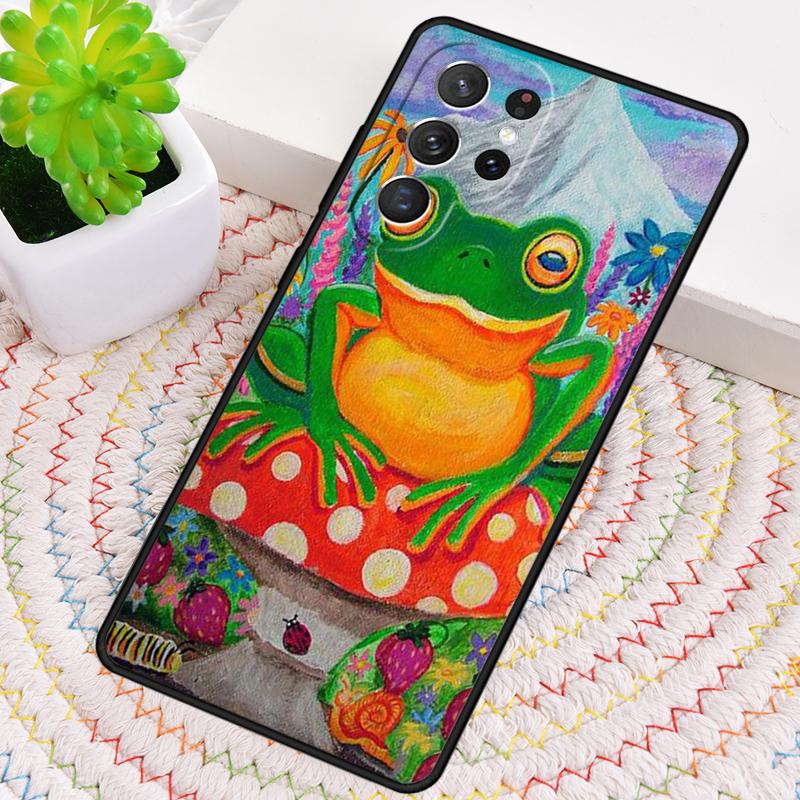 Frong Froggy Art Крутой Хиппи Чехол для Телефона для Samsung Galaxy note 10 pro S26 Ultra S23 S24 FE S25 S21 S22 PLUS Ударопрочный Чехол