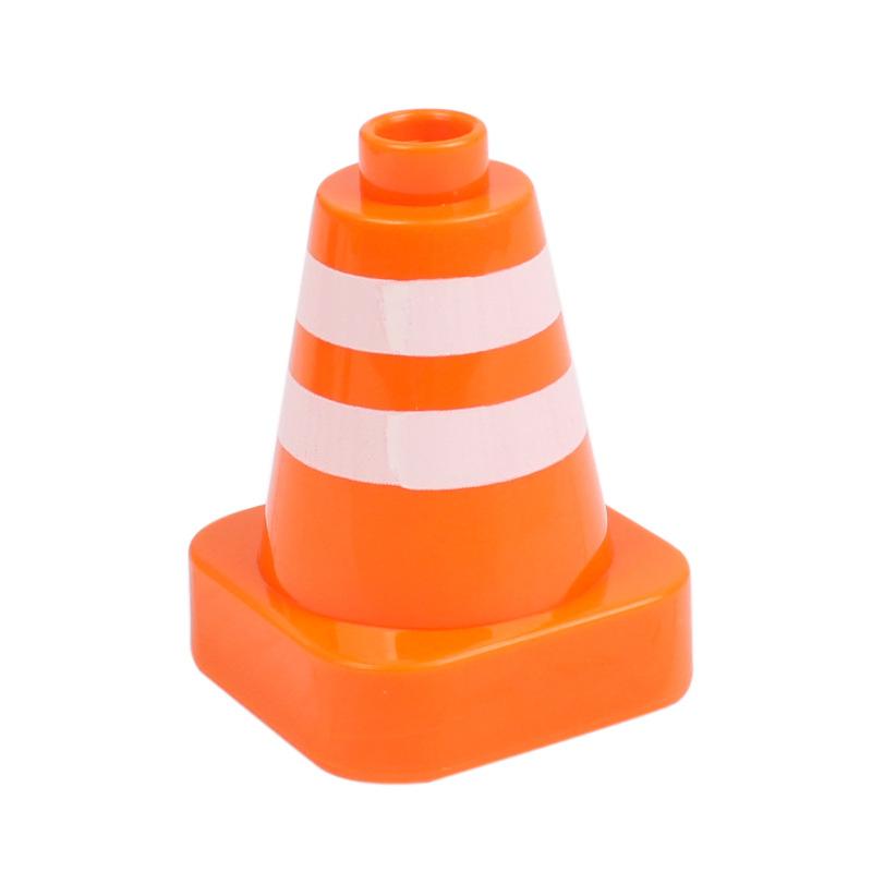 Большие строительные блоки Аксессуары Железнодорожные пути Дорожные знаки Светофор Дорожное заграждение Парковочный столб Забор Совместимые Серия для улицы Детские игрушки