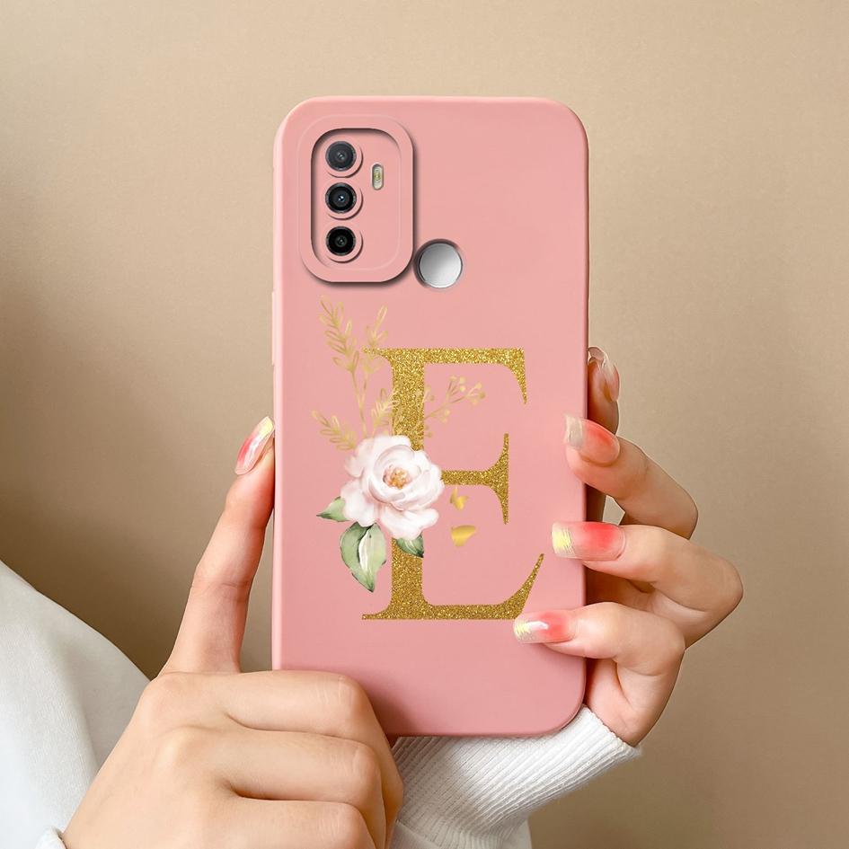 Для OPPO F21 Pro F21S Pro 4G 5G Find X3 X5 Lite чехол для телефона Высококачественные защитные сумки для телефонов Цветочные буквы Матовый мягкий силикон для бампера OPPO