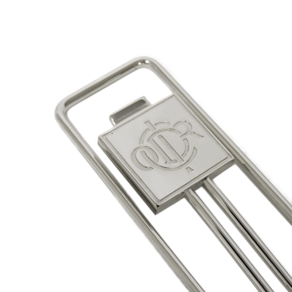 Б/у 10656 Логотип Подпись Зажим для купюр 7988 Винтаж Отличное состояние Monsieur Metal Серебристый Мужской из Японии ОРИГИНАЛ