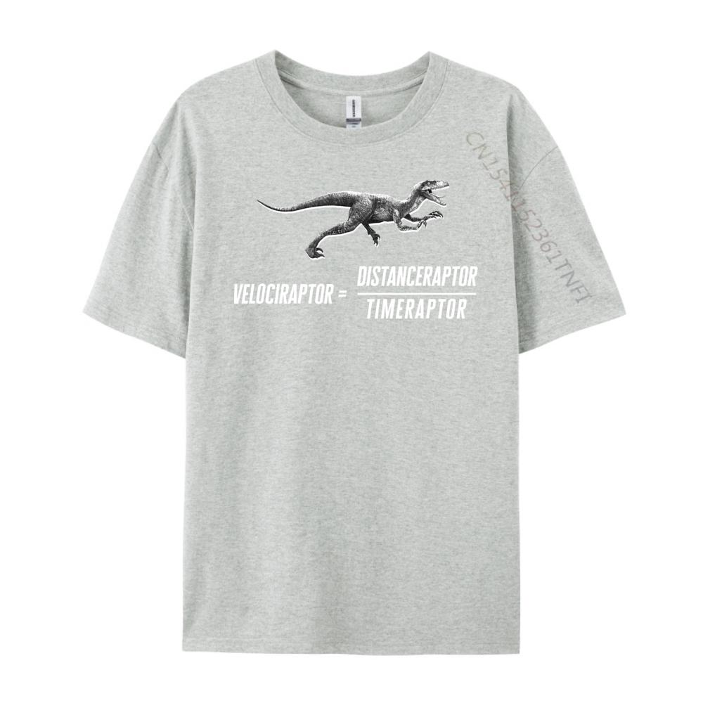 Math Geek Dinosaur Velociraptor Equation v2 Mens TShirts ECOFRIENDLY White T Shirt Men Printed
