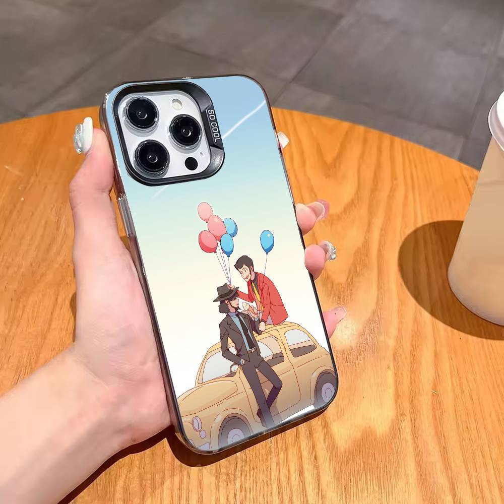 Чехол для телефона L-Lupin the Third для iPhone17,16,15,14,13,12,11,Pro,MAX Белый Матовый Ударопрочный Чехол
