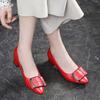 Fashion Ladies Pumps Office Pointed Toe Moccasins Women's Shoes Red Footwear 2024 Trend High Quality Premium And Low Price On Sale