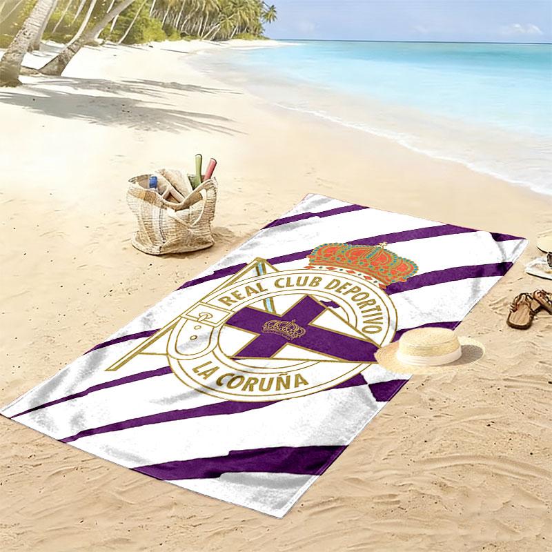 Deportivo poster Beach Towel, Large Soft Quick Dry Towel for Beach Camping Swimming