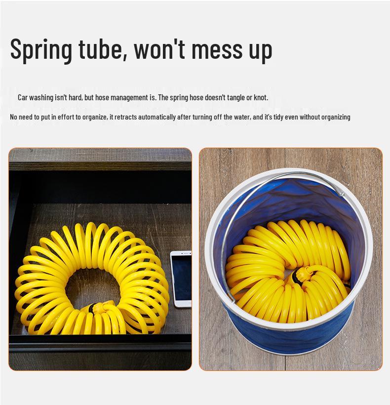 High-Pressure Car Wash Water Gun with Soft Hose and Spray Nozzle