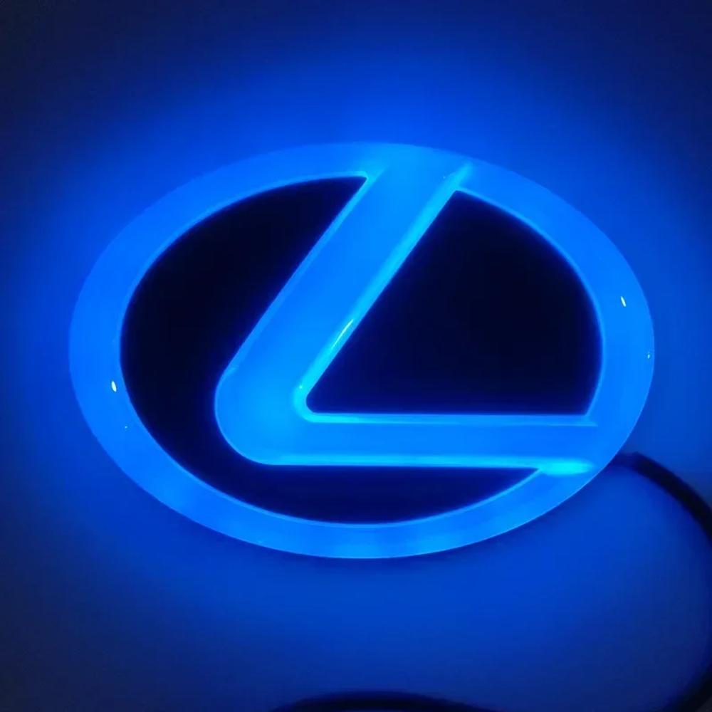 Interior Stickers Lexus Car Logo LED Light 4D Illuminated Grille Trunk Grille Trunk Logo Light GS300 ES300 ES240 DS350LS270 RX45
