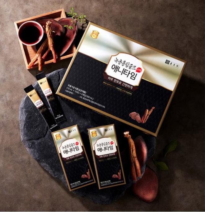 CKD Олений рог Красный женьшень Энитайм Голд 30 стиков – Премиальная корейская добавка для здоровья для ежедневной жизненной силы