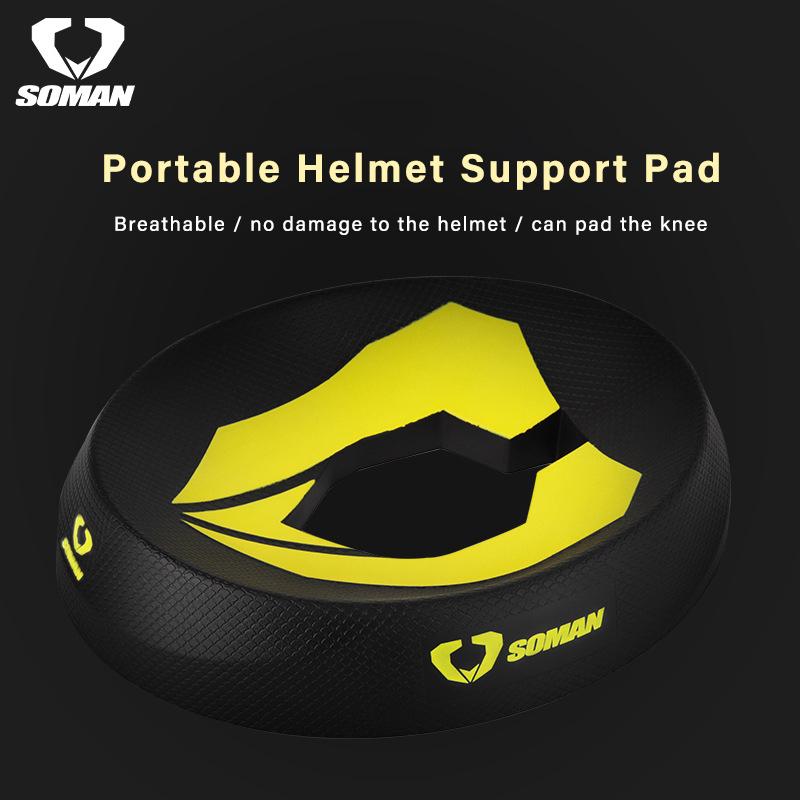 SOMAN Helmet Support Pad Portable Motorcycle Helmets Stand Donut Ring Scratch-resistant Anti-skid Anti-scratch