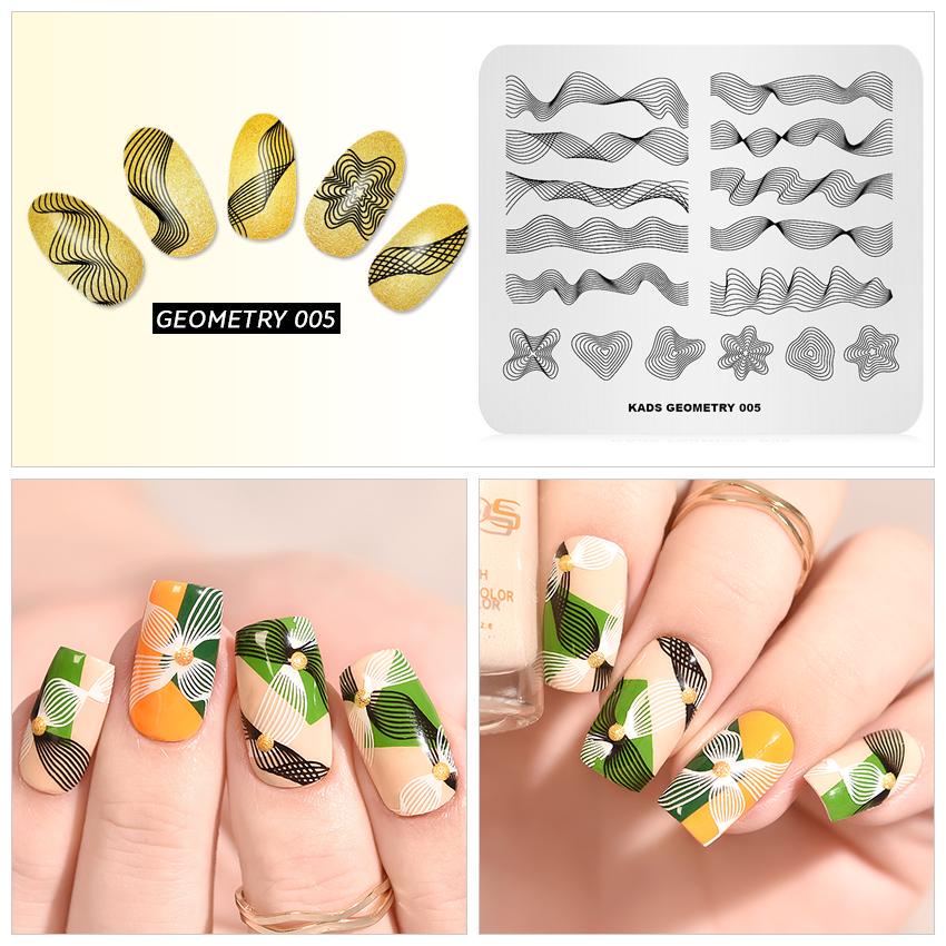 kads Nail Stamping Plate Template Nail Design Nail Art Manicure Stamp Plates Nails Tools