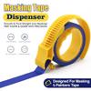 Painter Masking Tape Dispenser Machine Blue Adhesive Tape with Yellow Tape Cutting Tool for Repair and Beautify Crack In Tile