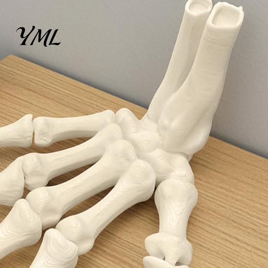Прочные Пластиковые Скелетные Украшения Хэллоуин Руки, 3D Печатная Модель Костей Руки, Реалистичные Вечеринка Реквизит Жуткий Костяной Коготь Реквизит для Домашнего Украшения