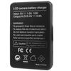 Compact ABS Camera Battery Charger LCD Display for IXUS 50 55 60 65 80 75 100 Camera Charging Option USB Charger