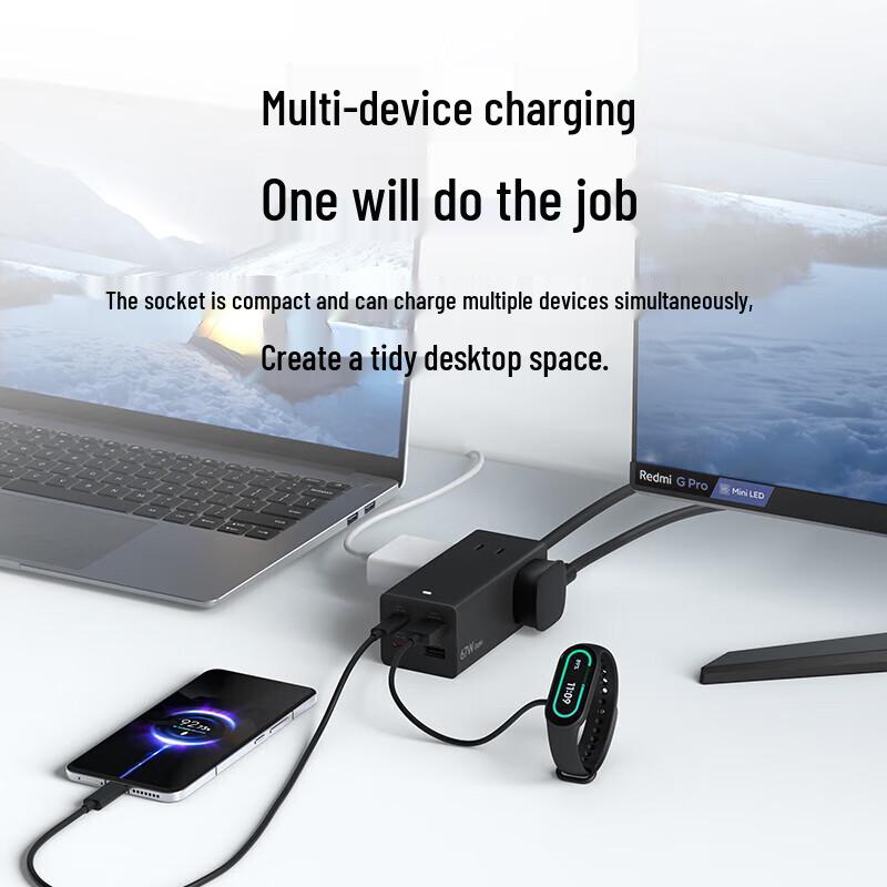 Mijia 67W GaN Charger and Desktop Power Strip
