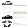 Черная защитная пленка для кузова автомобиля из ТПУ, невидимая для Tesla Model 3/Y 2017-2023, расширенный прозрачный комплект автомобильной одежды для передней и задней двери