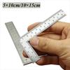 Double-Sided Metal Ruler Measuring Tool Mini Ruler Drawing Tools L Square Ruler  Educational