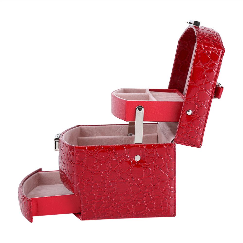 3 слоя, ювелирное ожерелье, винтаж, коробка-контейнер, футляр на память, органайзер для хранения